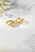 Cercei din argint Layla (Silver/Gold)